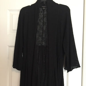 Style &Co Black Open Cardigan - XL